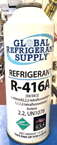 R416a, FRIGC, FR12, 12 oz. Can Refrigerant, HCFC-124, The only USA Military Approved R12 Alternate