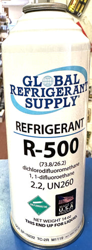 R500, 14 oz. Refrigerant R-500, New Style Self-Sealing Can