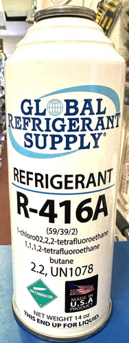 R416a, FRIGC, FR12, 14 oz. Can Refrigerant, HCFC-124, The only USA Military Approved R12 Alternate
