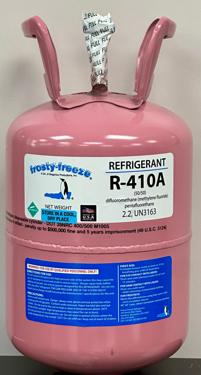 R410a Refrigerant 10 lb. Factory Sealed Cylinder, Fast UPS