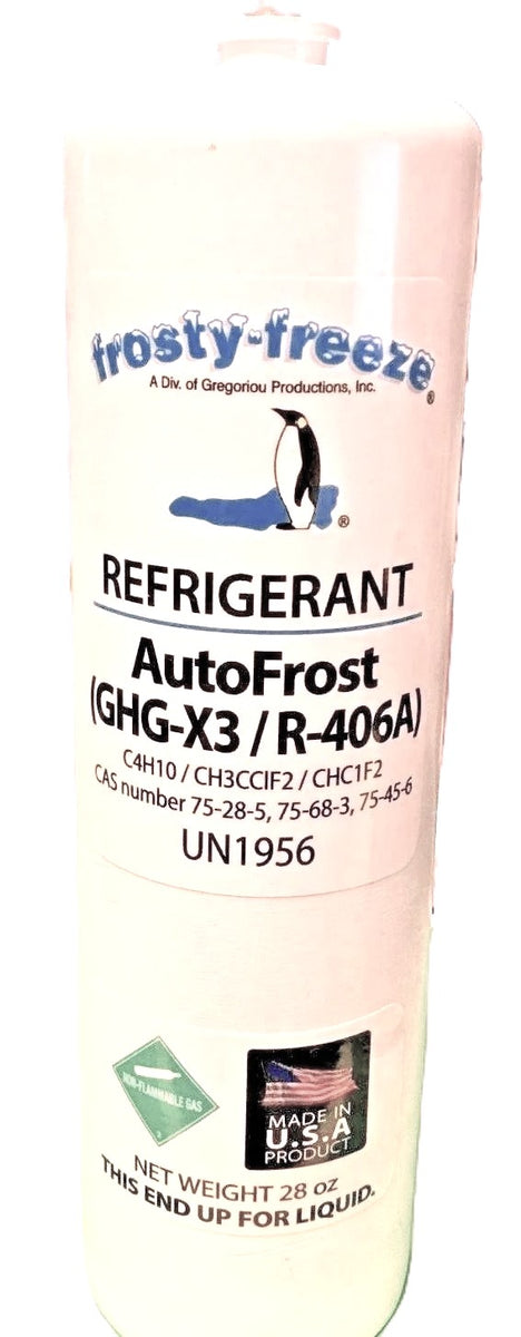 R406a, (GHG-X3), Auto Frost, 30 oz, R12 Replacement, In Stock
