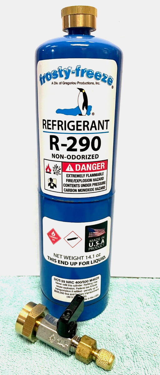 R290 New Modern Refrigerant, "HC", 14.1 oz, Coke Coolers, True, Imbera