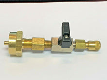 Propane Tank, CGA600 to 1/4" Male Flare Adapter With On/Off Valve & Brass Cap