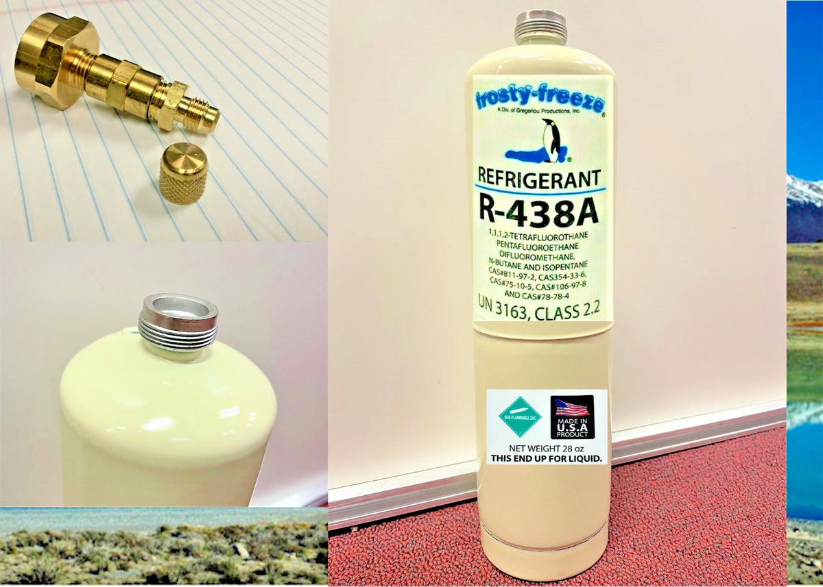 フロンR22 R22 Replacement R438, Same As MO99, 28 oz. Quick Switch
