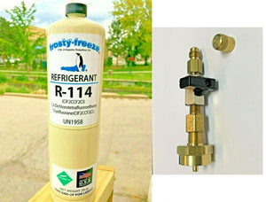 R114, Dichlorotetrafluoroethane, Refrigerant, 20 oz. Disposable Can