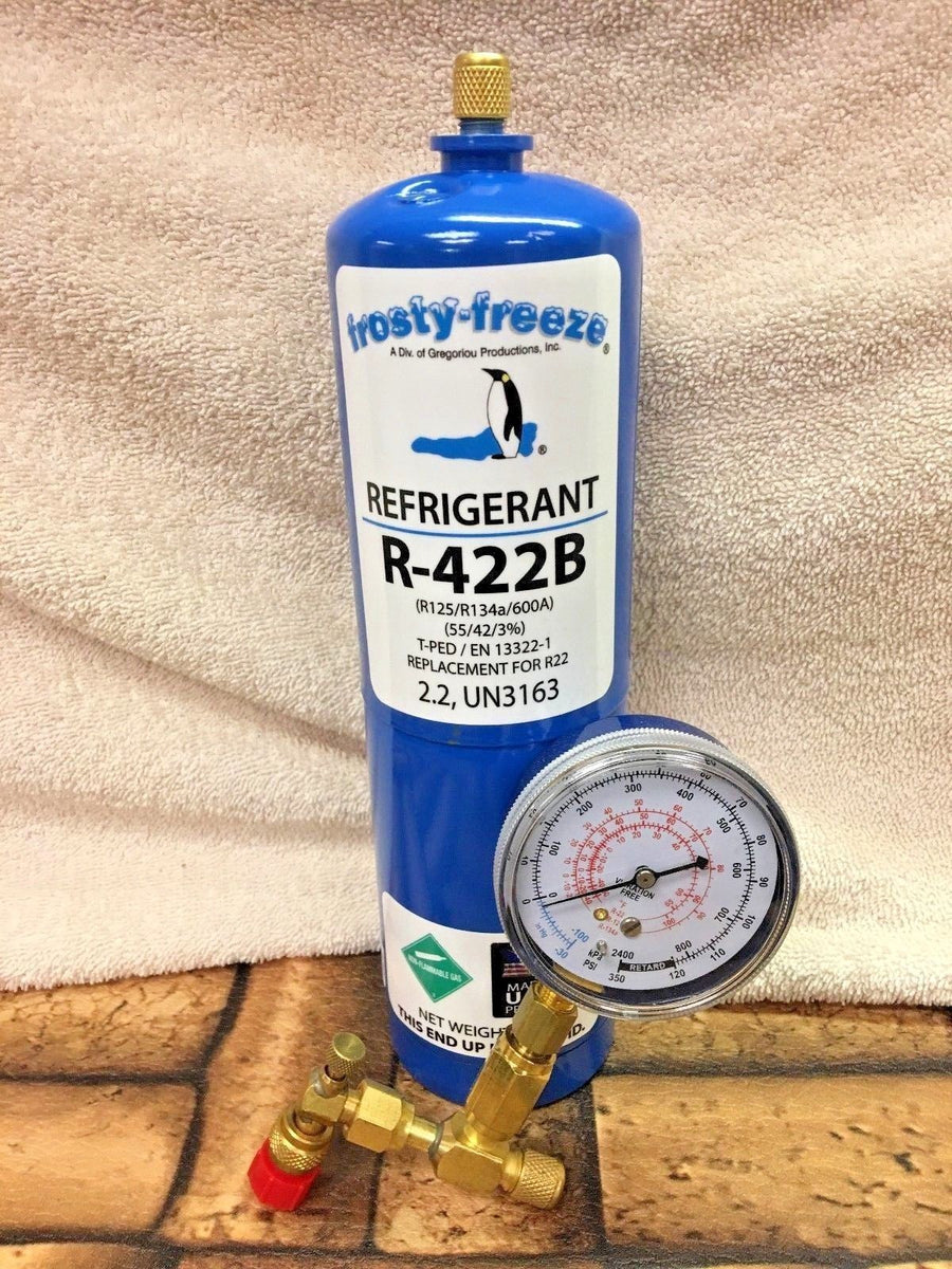 Refrigerant R422B, R-422B, 28 Oz. Disposable Can, R22, R-22 Replacemen ...