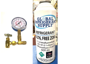 FREEZONE, R420a/276 Refrigerant, 10 oz., & Taper/Gauge, EPA Accepted, Non-Flammable, Non-Toxic