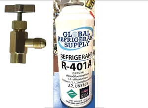 R401a, MP39, Refrigerant, New Style 10 oz. Self-Sealing Can, Taper