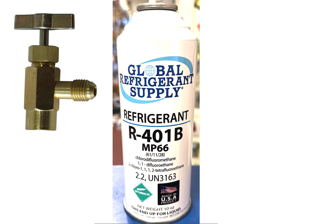 R401b, MP66, Refrigerant, 10 oz. Self-Sealing Can, Taper