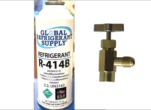 R414b, HOT SHOT Refrigerant, 10 oz. Self-Sealing Can & K28 Taper