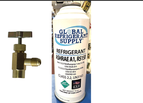 R515b, 10 oz. Can & Taper, ASHRAE & EPA Approved Drop-in Replacement For R134a
