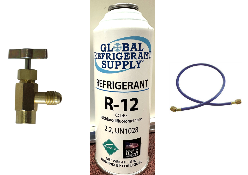 R12 Refrigerant, 10 oz. Can with K28 Can Taper & Hose