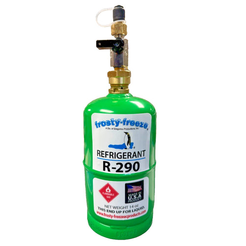 R290 w/14 oz. Refrigerant Tank Recovery Excellent Small Systems, 16 oz. Capacity