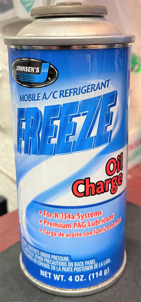 FREEZE Oil Charge, 4 oz. Can Mobile A/C Refrigerant For R134a Systems