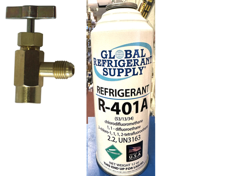 R401a, MP39, Refrigerant, New Style 12 oz. Self-Sealing Can, Taper