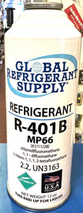 R401b, R-401b, 401b, MP66, Refrigerant, New Style 12 oz. Self-Sealing Can