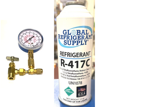 R417c, a.k.a., HOT SHOT II, Refrigerant, 12 oz. Self-Sealing Can & K28 Taper/Gauge