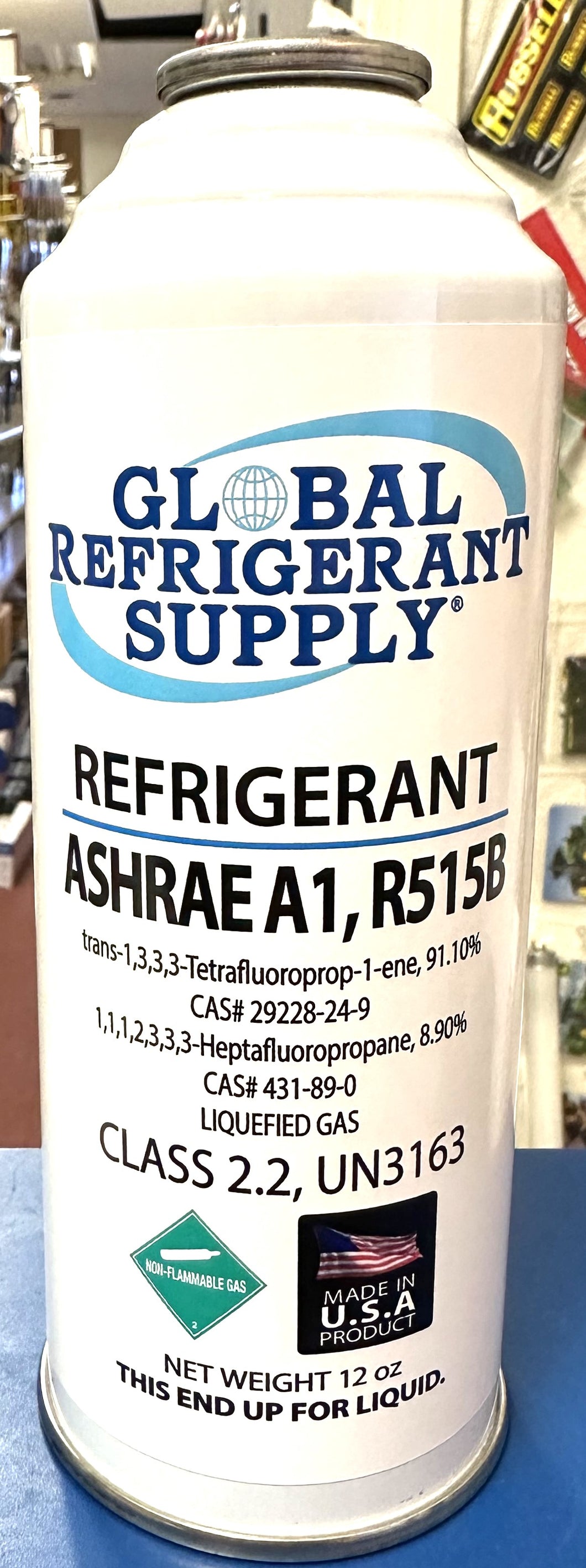 R515b, 12 oz. Can, ASHRAE & EPA Approved Drop-in Replacement For R134a