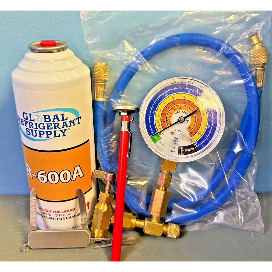 R600a, Commercial Refrigeration, Refrigerant, 1 Can Professional Recharge Kit