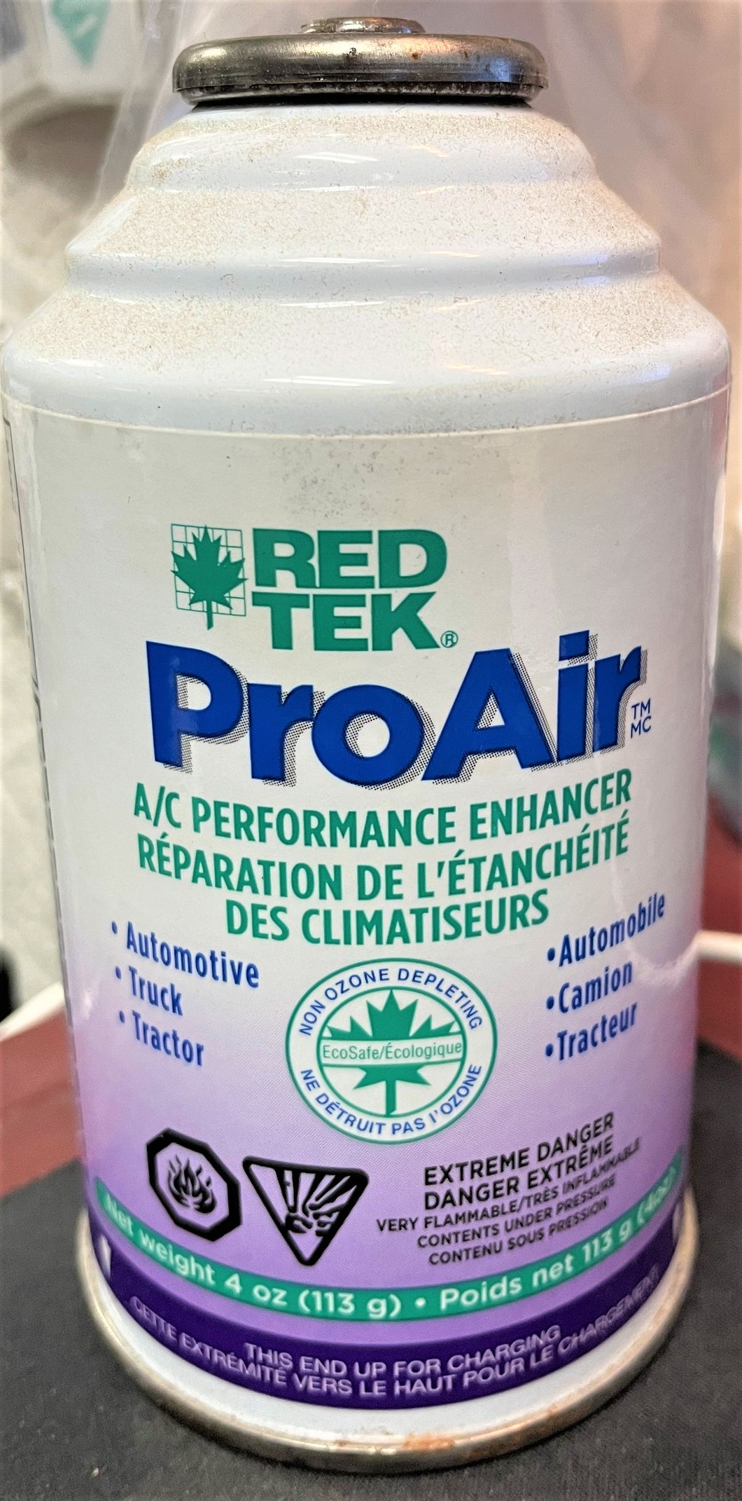 RED TEK Refrigerant ProAir Performance Enhancer  4 oz. Can R134a Replacement