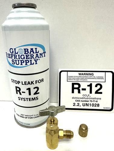 R12 STOP LEAK Charge, 4 oz. Can, Leak Stop For R-12 Systems K28 Can Taper