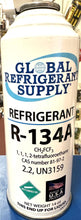 R134a, 14 oz. Can R-134a Refrigerant New Style Self Sealing Can