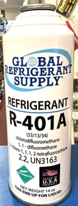 R401a, R-401a, 401a, MP39, Refrigerant, New Style 14 oz. Self-Sealing Can