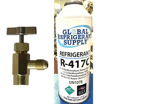R417c, a.k.a., HOT SHOT II, Refrigerant, 14 oz. Self-Sealing Can & K28 Taper