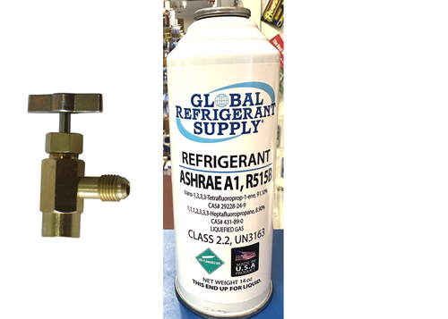 R515b, 14 oz. Can & Taper, ASHRAE & EPA Approved Drop-in Replacement For R134a