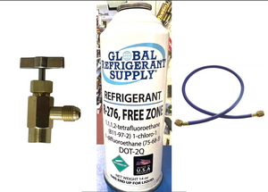 FREEZONE, R420a/276 Refrigerant, 14 oz., & Taper, Hose, EPA Accepted, Non-Flammable, Non-Toxic
