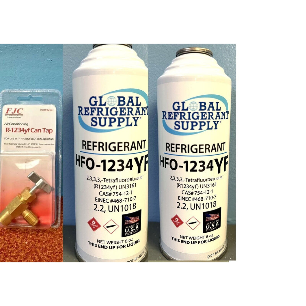 HFO, R1234yf Refrigerant Automotive A/C, 8 oz. Recharge Kit