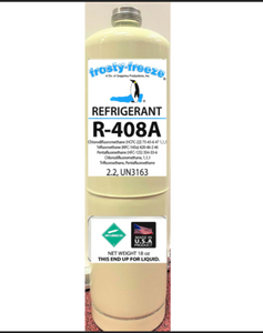 R408a, 18 oz. Can. CGA600 Top, Replacement for R502 Med. & Low Temp. Applications