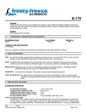 R170 Refrigerant SDS Sheet