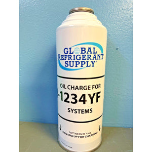 HFO, R1234yf, Refrigerant Auto AC Self-Sealing "Oil-Charge" Lubricant 4 oz.