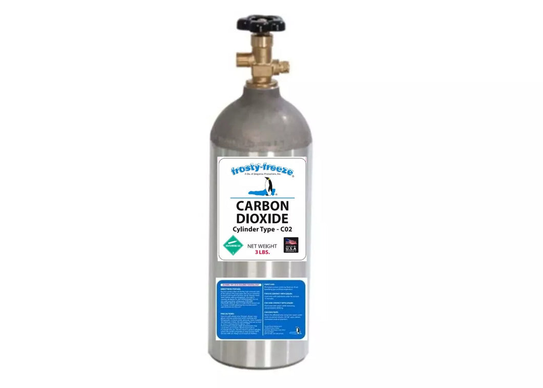 Soda Systems CO2 Carbon Dioxide, 3 Liquid Lbs., Refillable Aluminum Tank, CGA320