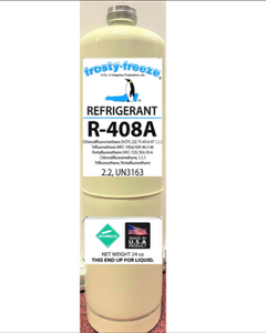 R408a, 24 oz. Can. CGA600 Top, Replacement for R502 Med. & Low Temp. Applications