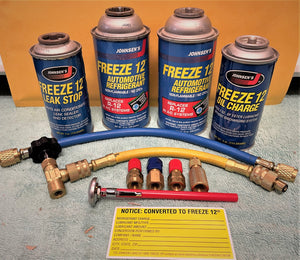FREEZE 12, R12 Alternate, EPA Approved Replacement Kit NO CFC'S
