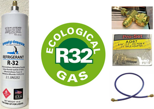 R32, R-32, Refrigerant, 14 oz. Low Global Warming Potential, Alternative to R410A