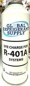 R401a, MP39 Dye Charge, 4 oz. Can, UV Leak Locator For R-401a, MP39