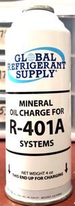 R401a, MP39 Oil Lubricant Charge, 4 oz. Can, Lubricant For R-401a, MP39 Systems