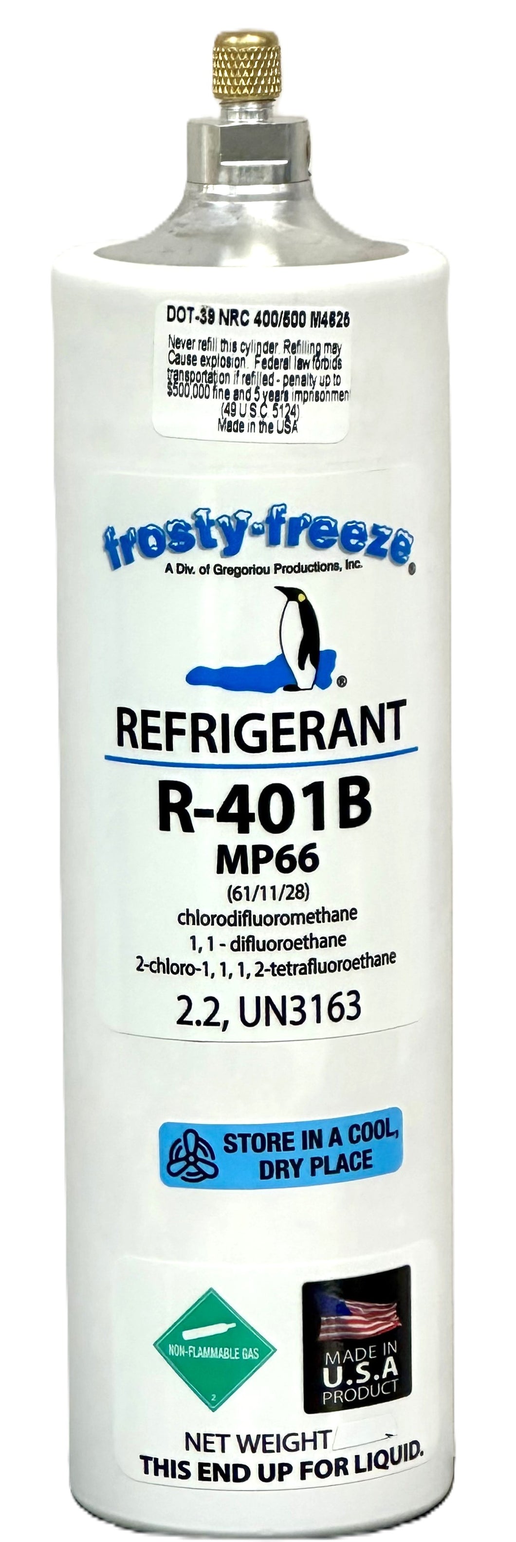 R401b, (MP66) 14 oz., Refrigerant R12 Replacement, In Stock Fast Same Day Shipping