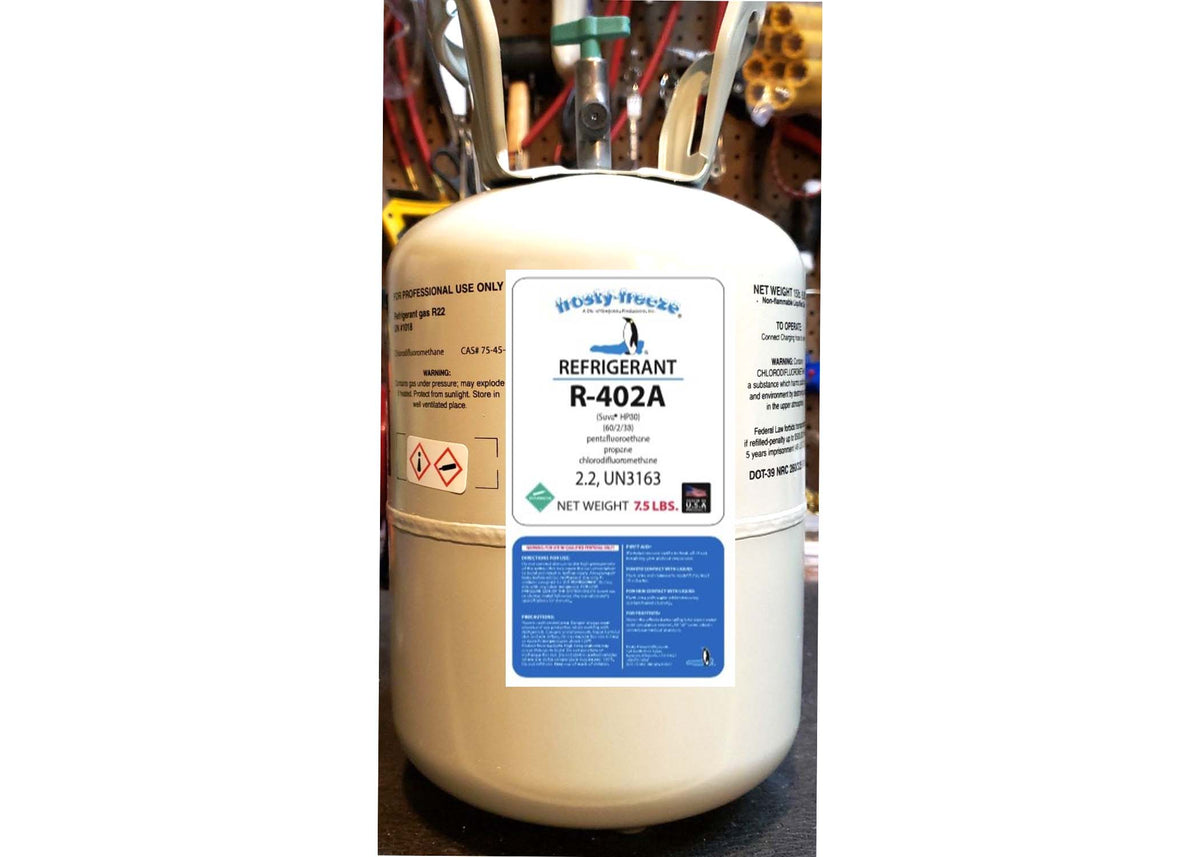 R402a, HP80, 7.5 Lbs. Factory Sealed Refrigerant, R402A, HCFC, R502 ...