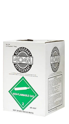 r404a, 404a, r-404a, 2.5 Lb. HFC Blend Refrigerant Sealed Cylinder Cooler Freezer