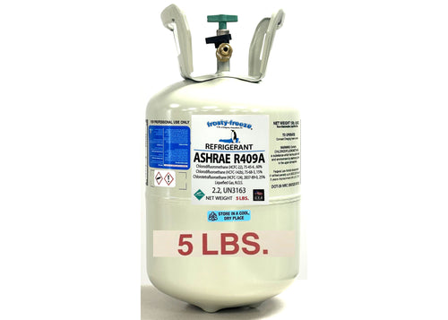 R409a, HCFC, 5 Lbs. A Retrofit Blend for R-12 Refrigeration Systems