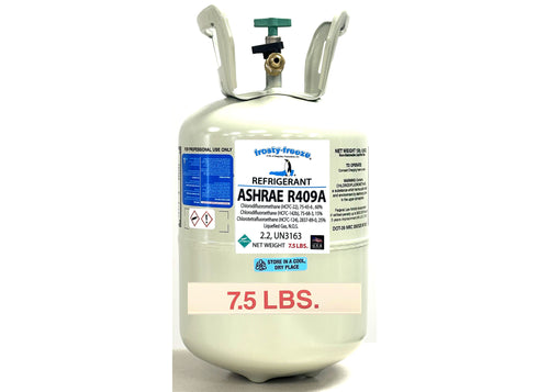 R409a, HCFC, 7.5 Lbs. A Retrofit Blend for R-12 Refrigeration Systems