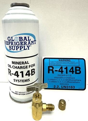 R414b, Mineral Oil Charge, 4 oz. Can, Mineral Oil, For R-414b Systems K28 Can Taper