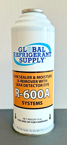 R600a, Industrial Leak Sealer, Moisture, Acid Remover UV Leak Detection Dye 3 oz