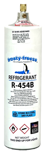 R454b Refrigerant, 12 oz., Replaces R410a & R32
