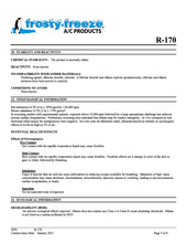 R170 Refrigerant SDS Sheet