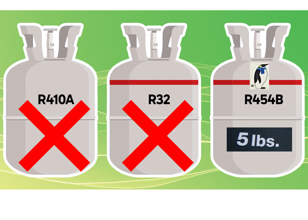 R454B HFO Replaces R4I0A & R32, NOT Class I or II, Low Global Warming Potential